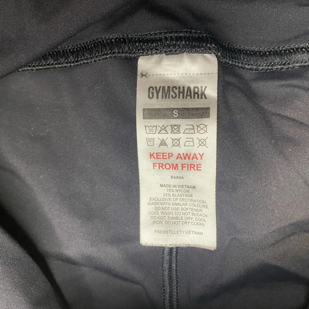 Gymshark Black Bike Shorts High-Waisted Performance Size S